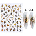 Easy Apply Nail Decals Butterfly Flames