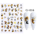 Easy Apply Nail Decals Butterfly Flames