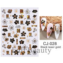 Easy Apply Nail Decals Butterfly Flames