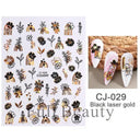 Easy Apply Nail Decals Butterfly Flames