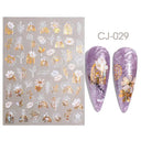 Easy Apply Nail Decals Butterfly Flames
