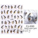 Easy Apply Nail Decals Butterfly Flames