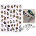 Easy Apply Nail Decals Butterfly Flames