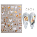 Easy Apply Nail Decals Butterfly Flames