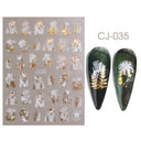 Easy Apply Nail Decals Butterfly Flames