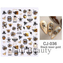 Easy Apply Nail Decals Butterfly Flames