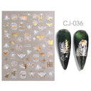Easy Apply Nail Decals Butterfly Flames