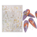 Easy Apply Nail Decals Butterfly Flames