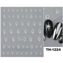 Easy Apply Nail Decals Butterfly Flames