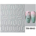Easy Apply Nail Decals Butterfly Flames
