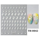 Easy Apply Nail Decals Butterfly Flames
