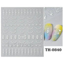 Easy Apply Nail Decals Butterfly Flames