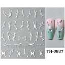 Easy Apply Nail Decals Butterfly Flames