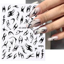 Easy Apply Nail Decals Butterfly Flames
