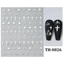 Easy Apply Nail Decals Butterfly Flames