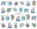 Easy Apply Nail Decals Butterfly Flames