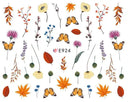 Easy Apply Nail Decals Butterfly Flames