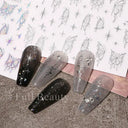 Easy Apply Nail Decals Butterfly Flames