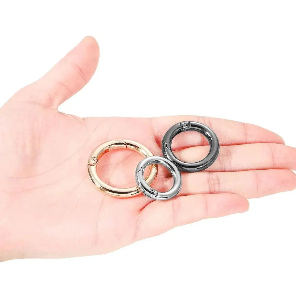 Metal O Ring Spring Clasps for DIY Jewelry Making Essentials