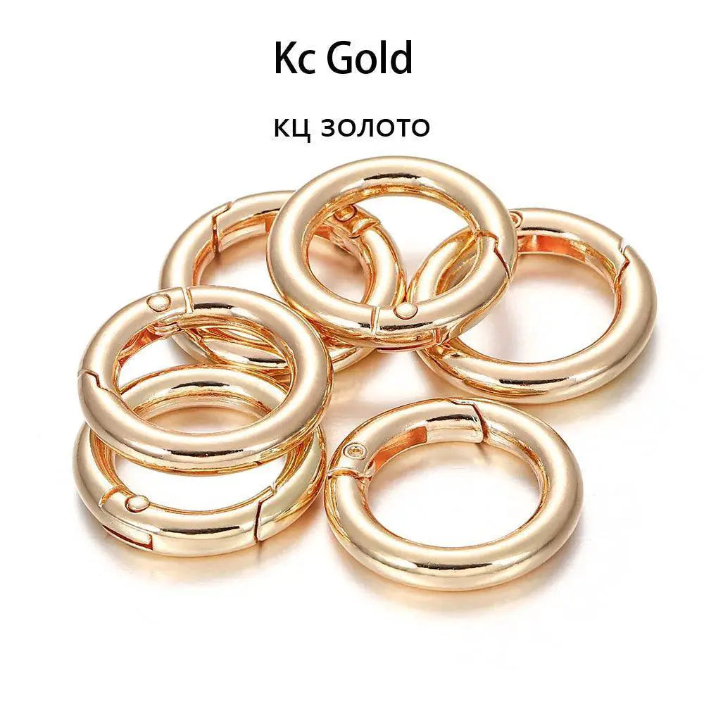 Metal O Ring Spring Clasps for DIY Jewelry Making Essentials