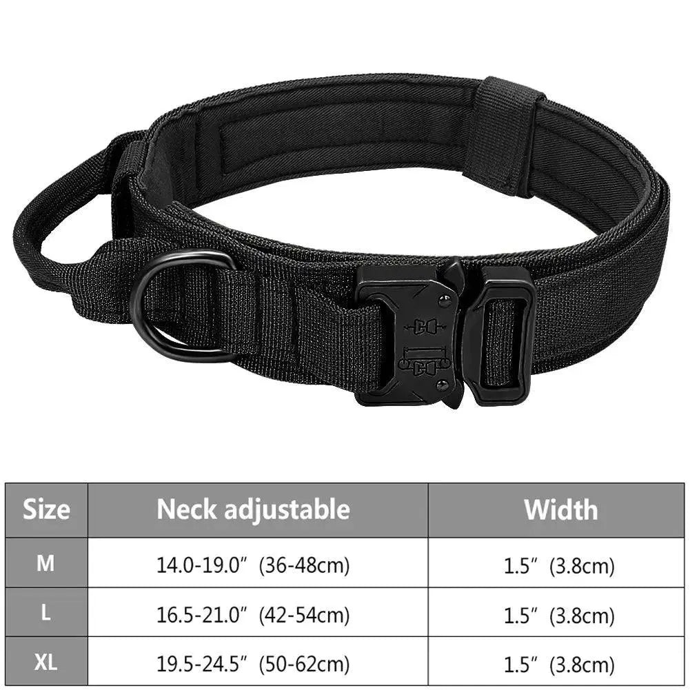Tactical Dog Collar for Medium and Large Pets Walking