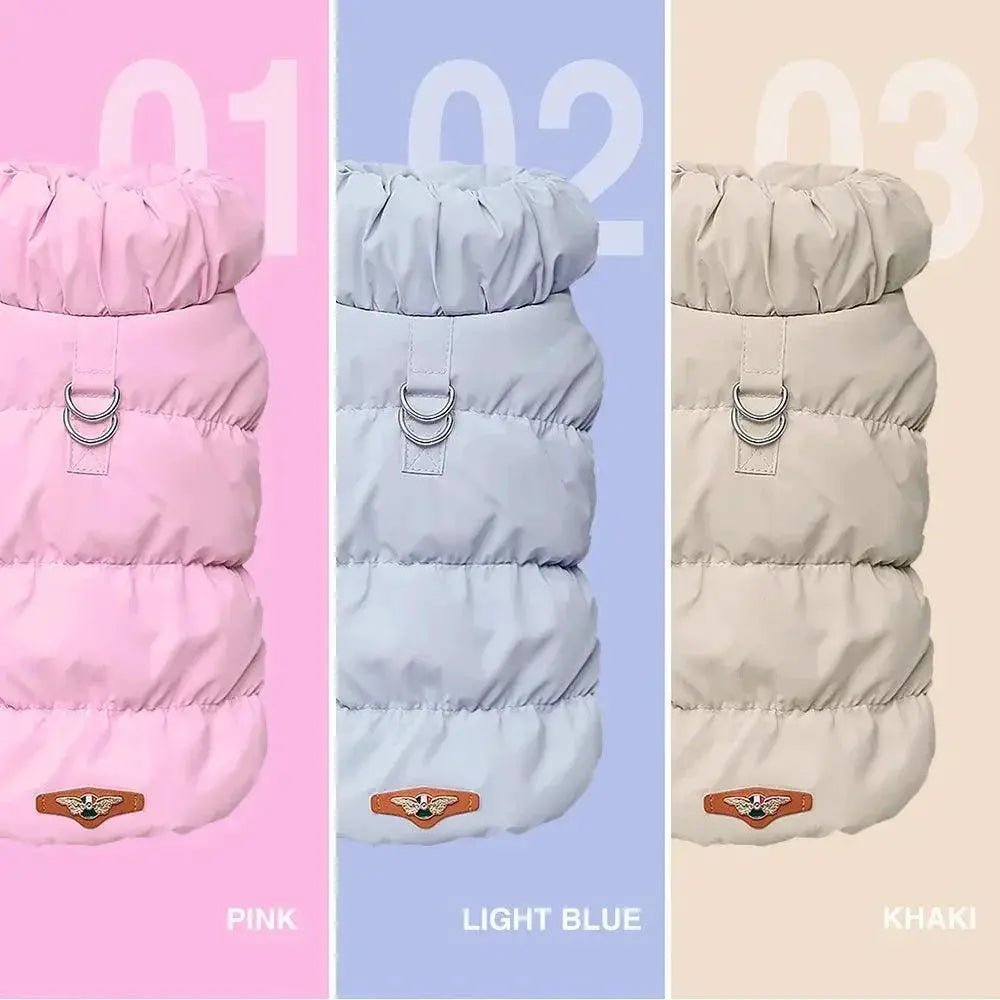 Cozy Cotton Dog Jacket for Small Medium Dogs Warmth