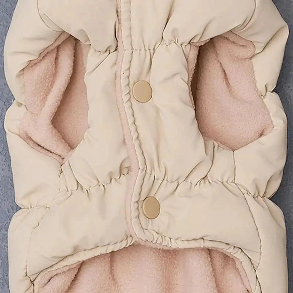 Cozy Cotton Dog Jacket for Small Medium Dogs Warmth
