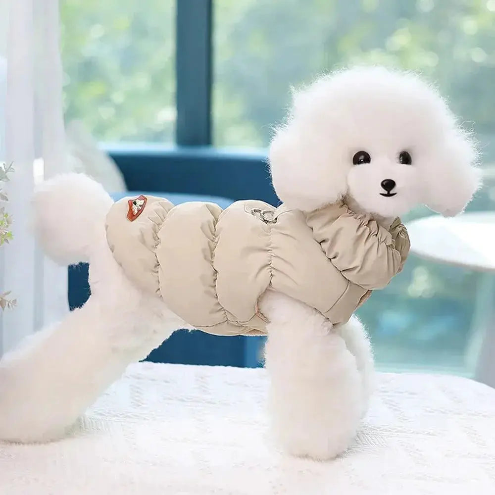 Cozy Cotton Dog Jacket for Small Medium Dogs Warmth