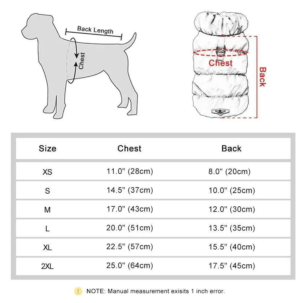 Cozy Cotton Dog Jacket for Small Medium Dogs Warmth