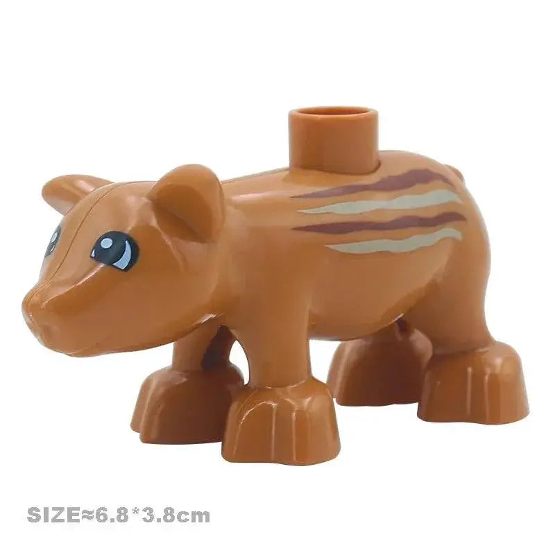 Big Farm Animals Building Blocks Set Educational Toy