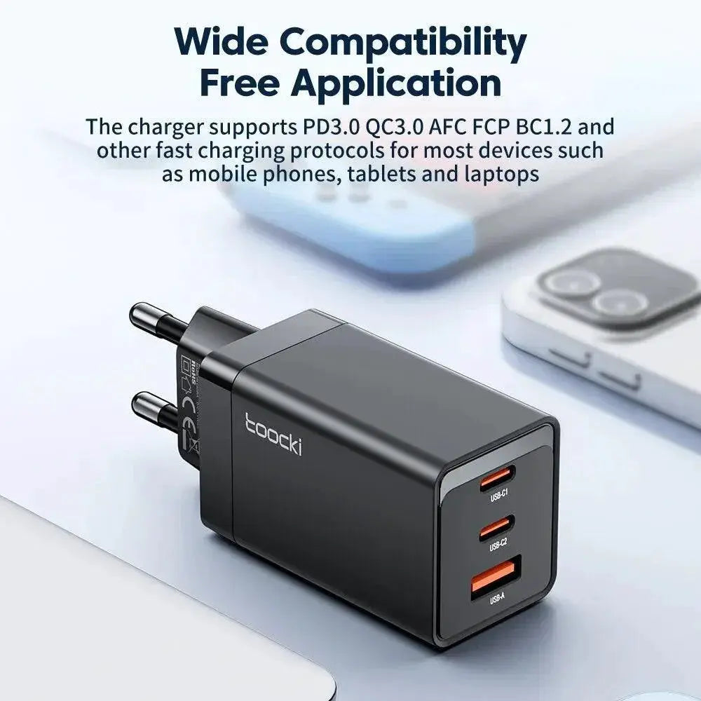 Toocki GaN USB C Fast Charger For Efficient Device Charging