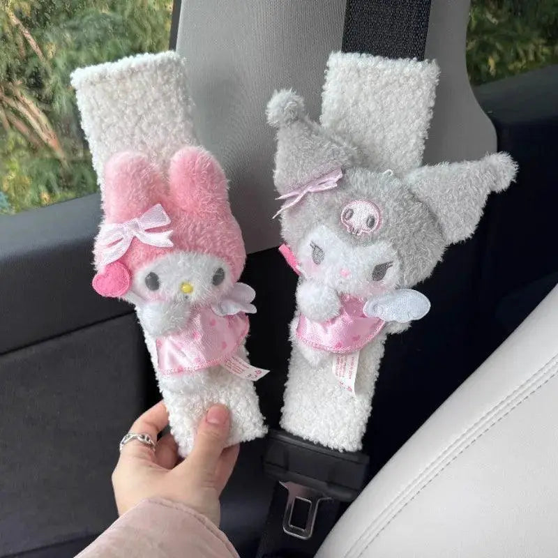 Sanrio Angel Plush Dolls Car Seat Belt Cover Accessory Cute