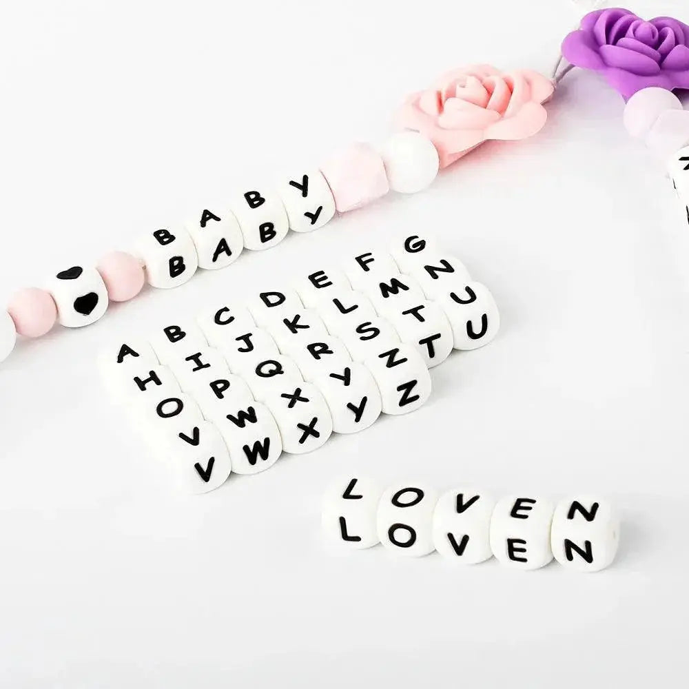 Baby Teething Beads Set Alphabet Chew Toys BPA Free