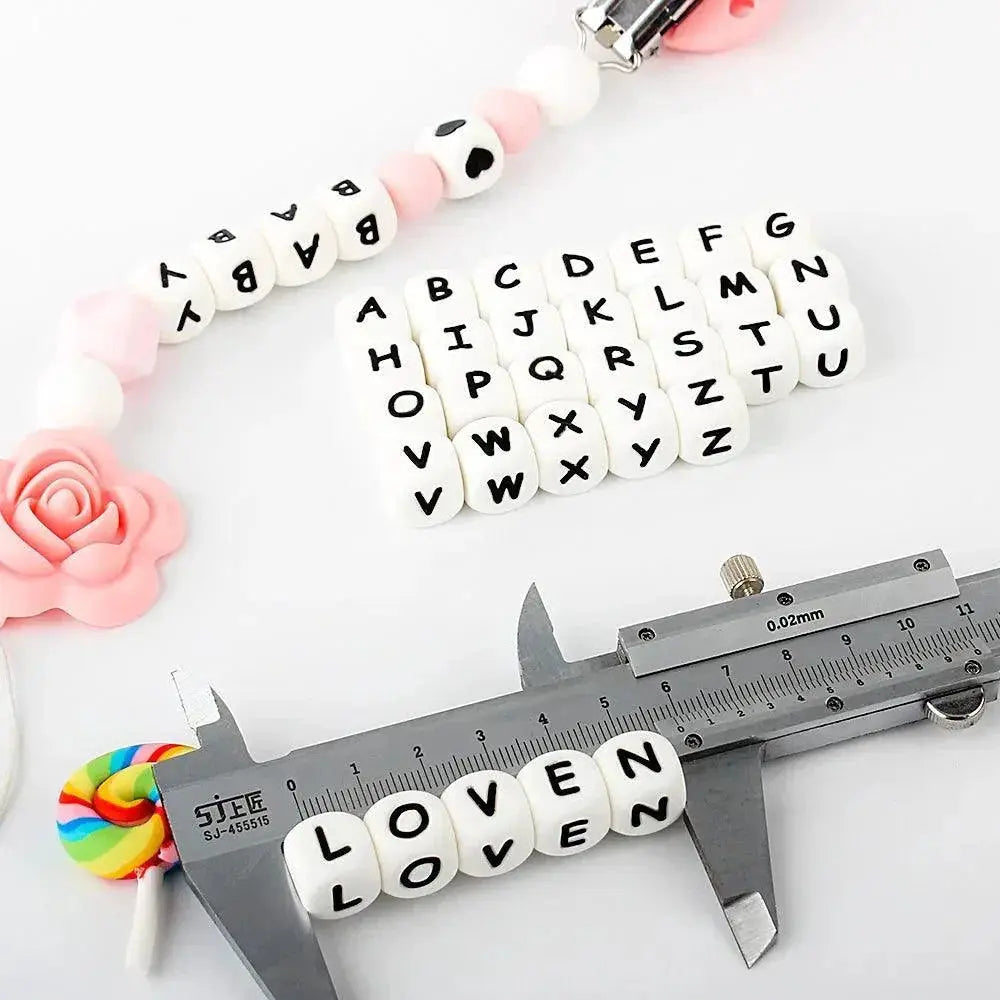 Baby Teething Beads Set Alphabet Chew Toys BPA Free