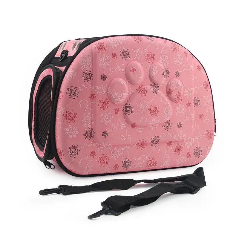 Pet Travel Bag Foldable Carrier With Mesh Strap For Pets