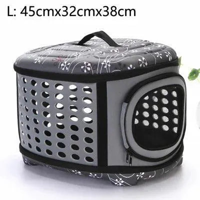 Pet Travel Bag Foldable Carrier With Mesh Strap For Pets