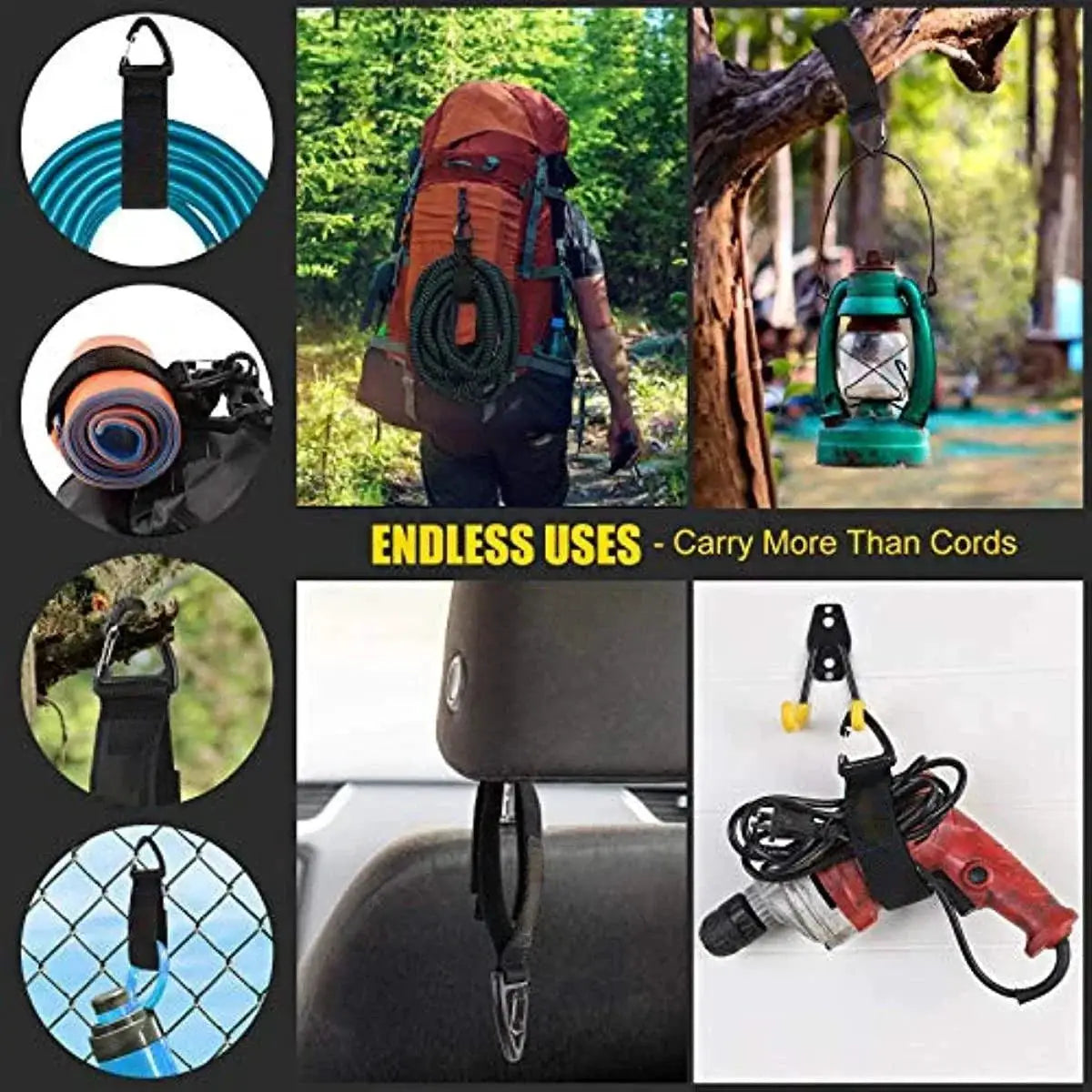 Nylon Cord Organizer Triangle Buckle For Cable Management