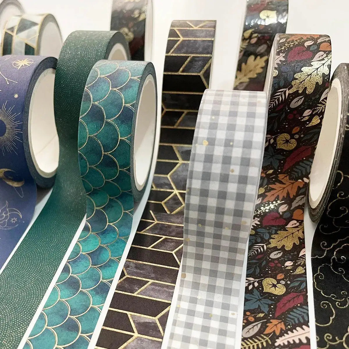 Pastel Plaid Geometry Washi Tape Colorful Crafting Essential