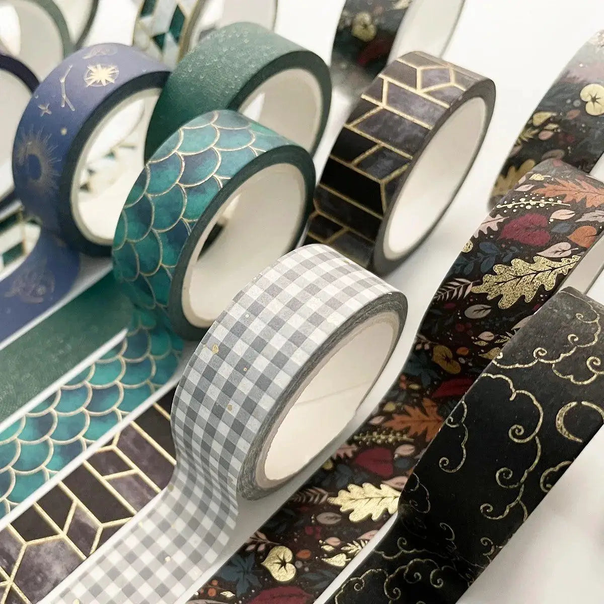 Pastel Plaid Geometry Washi Tape Colorful Crafting Essential