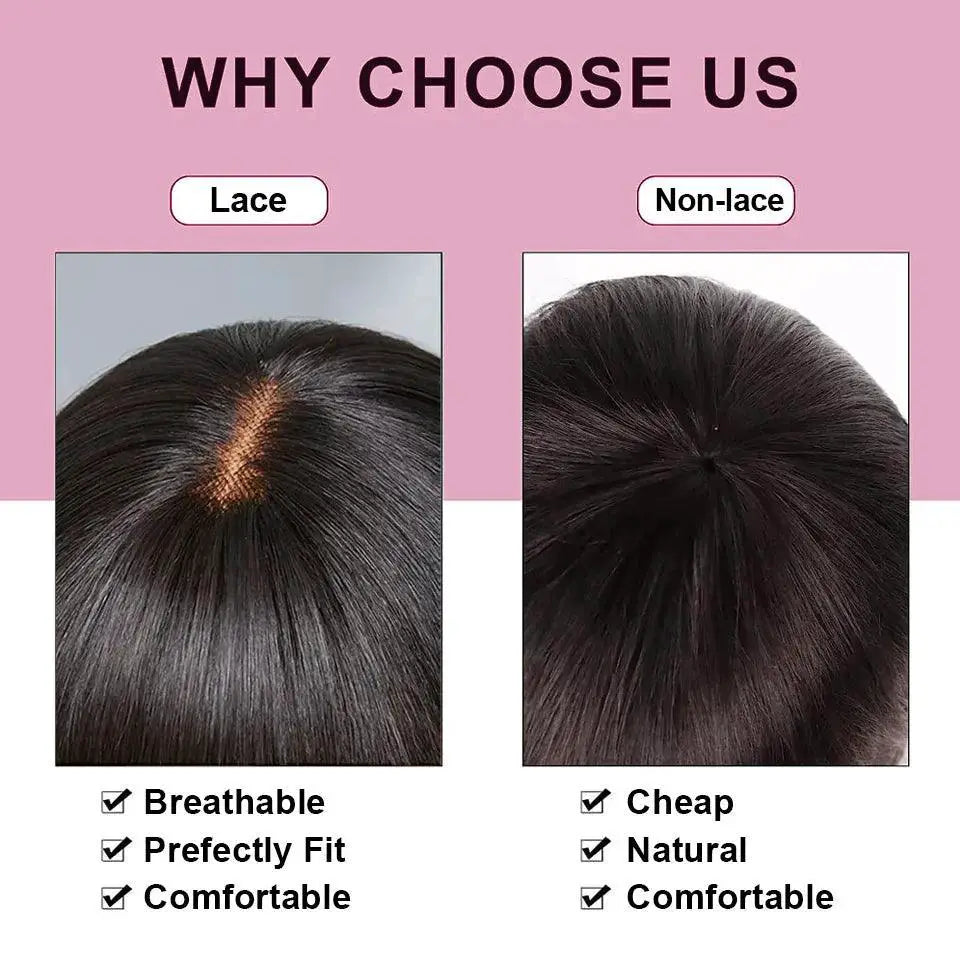 Effortless Elegance Black Bob Wig With Bangs For Women Remy