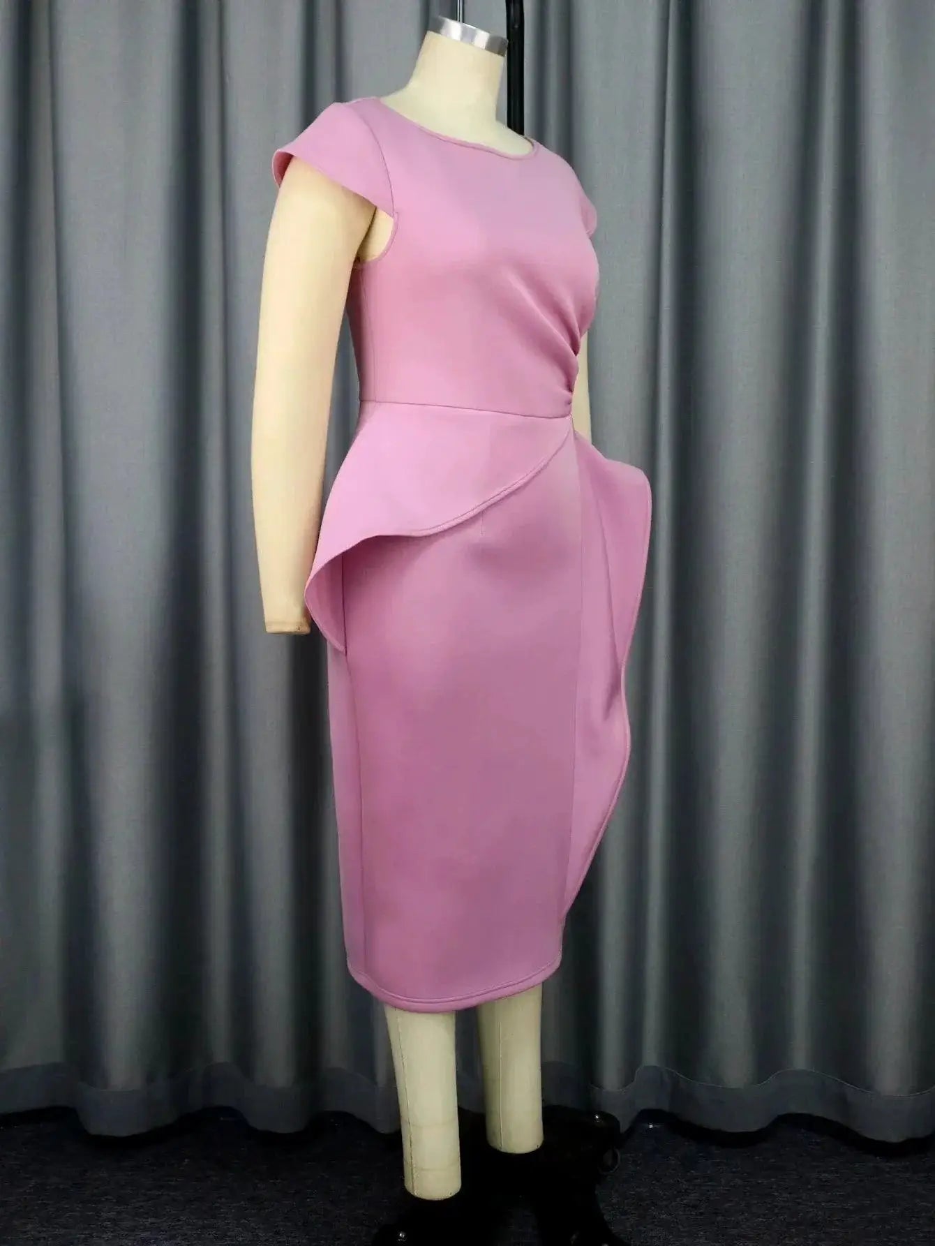 Lavender Ruffle Evening Gown For Special Occasions