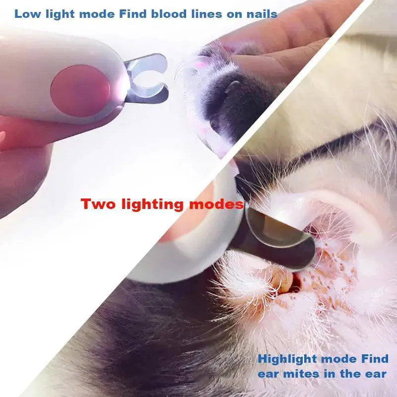 LED Professional Pet Nail Clipper With Precision Cutting