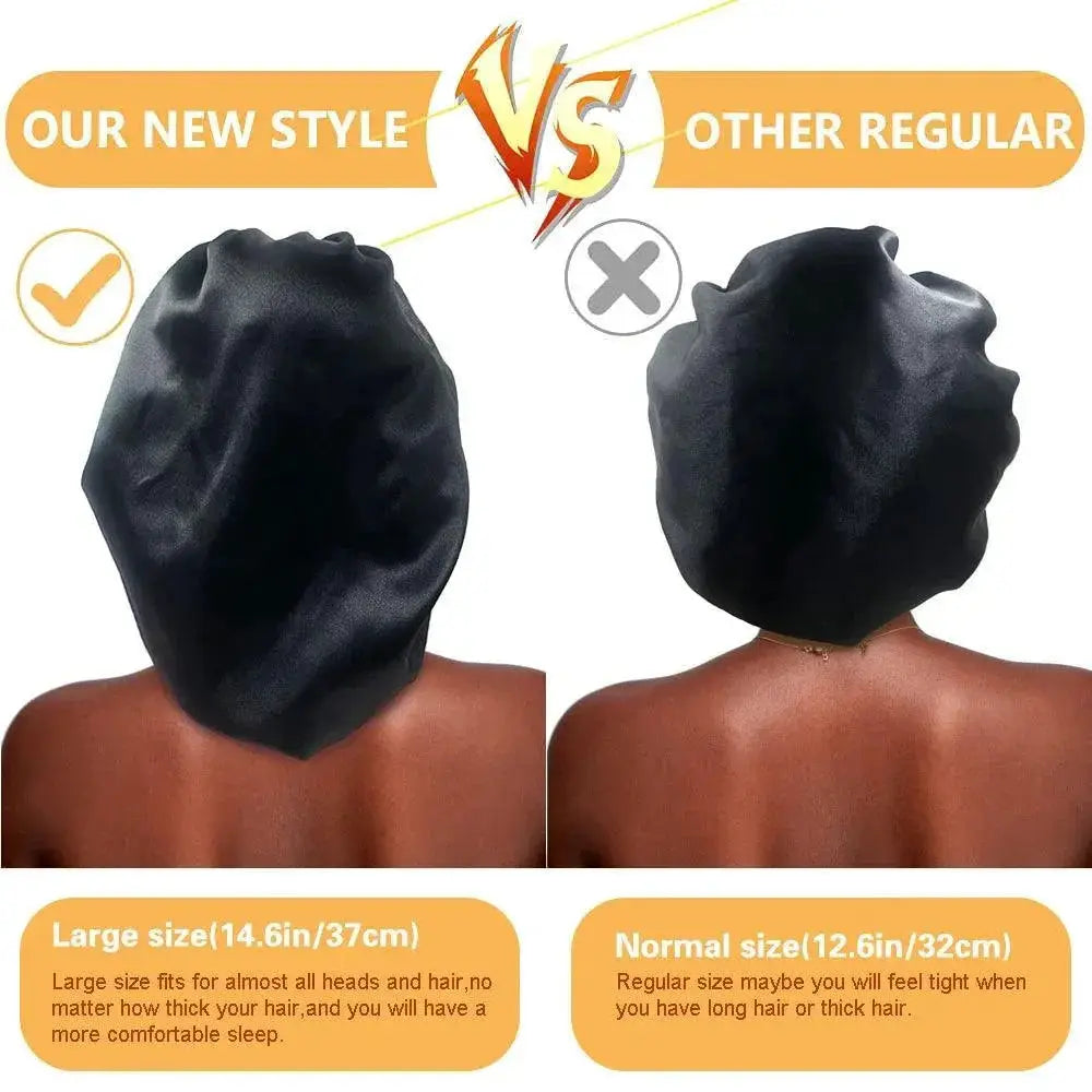 Silk Hair Protector Frizz Free Beauty Sleep Cap Bonnet