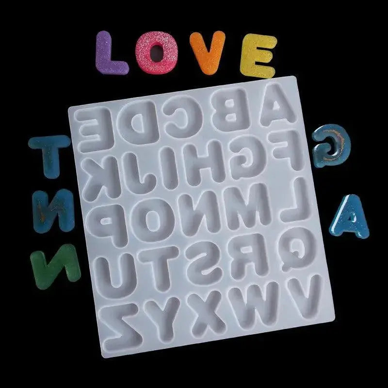 Alphabet Silicone Mold for Crafting Custom Resin Jewelry