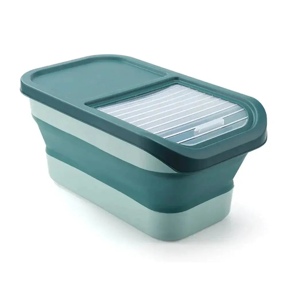 Collapsible Pet Food Container Airtight Foldable Storage