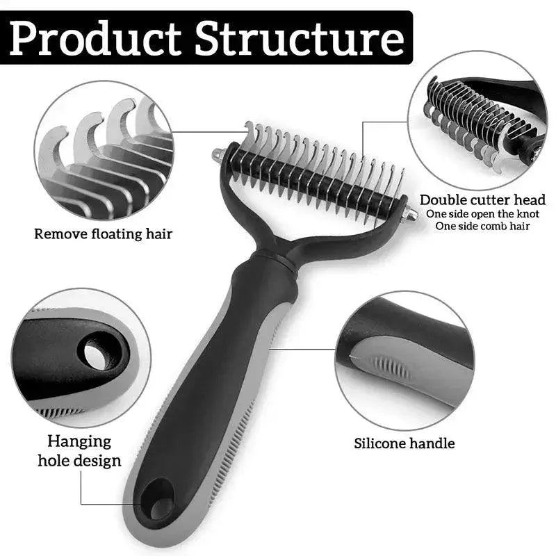 Pet Grooming Comb Deshedding Brush For Shedding Reduction