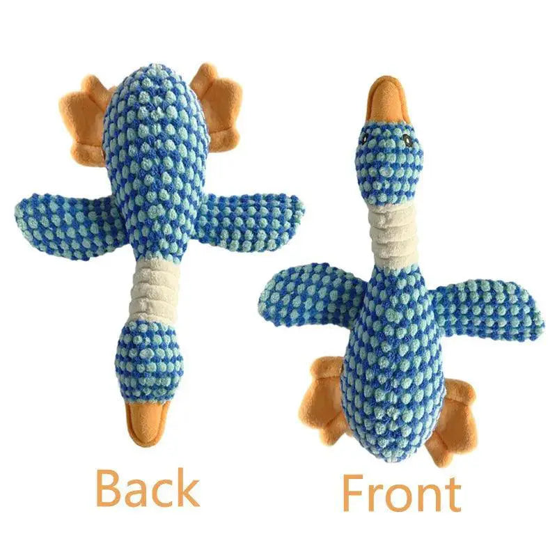 Duck Plush Toy Interactive Squeaker For Dogs Playtime Fun