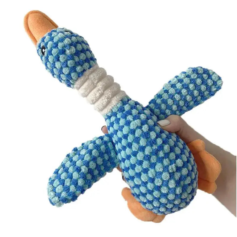 Duck Plush Toy Interactive Squeaker For Dogs Playtime Fun