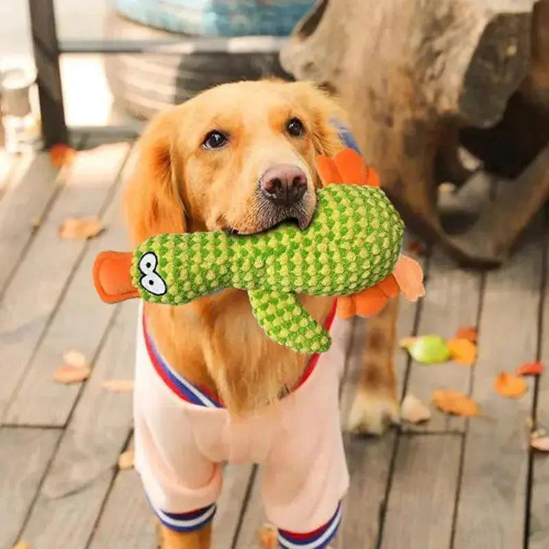 Duck Plush Toy Interactive Squeaker For Dogs Playtime Fun