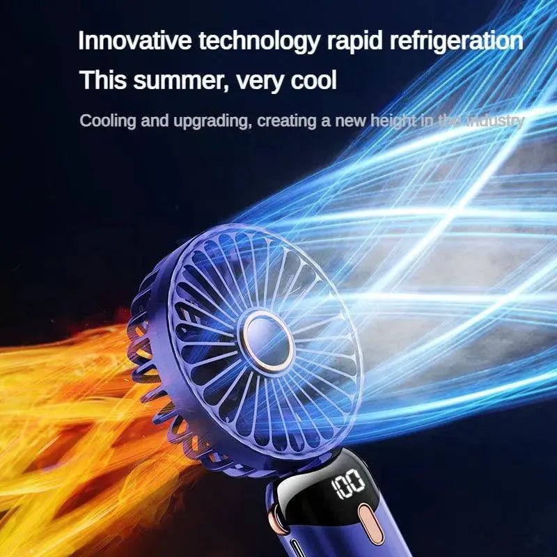 Handheld Mini Fan Portable Cooling With Five Speeds